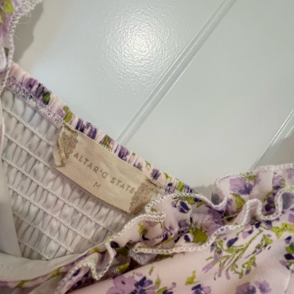 Altar'd State Dress with Lavender Floral Print - Picture 3 of 3